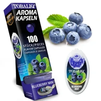 Tobaliq "Blueberry Mint" Aromakapsel mit 100 Kugeln-1 Dose